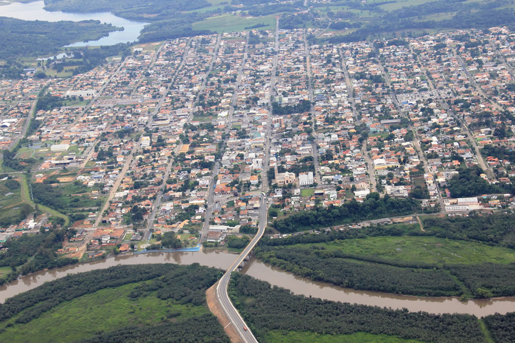 Vista aérea de são mateus do sul